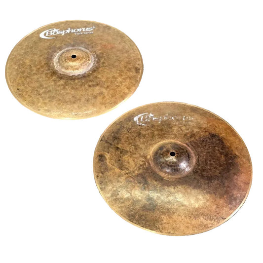 Used Bosphorus Turk Hi Hat Cymbals 14" - Good - Drum Center Of Portsmouth