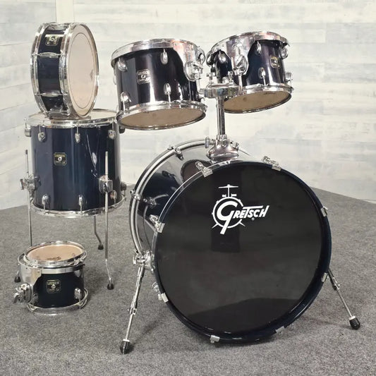 Used Gretsch Catalina Ash Fusion 6pc Drum Set Cobalt Blue - Fair - Drum Center Of Portsmouth