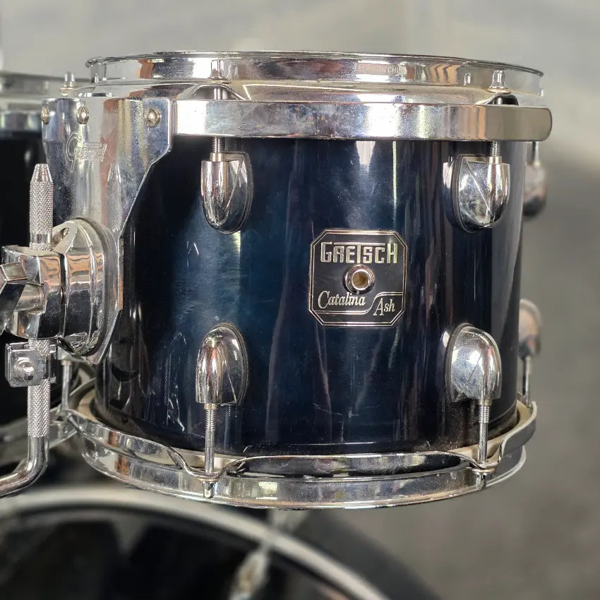 Used Gretsch Catalina Ash Fusion 6pc Drum Set Cobalt Blue - Fair - Drum Center Of Portsmouth