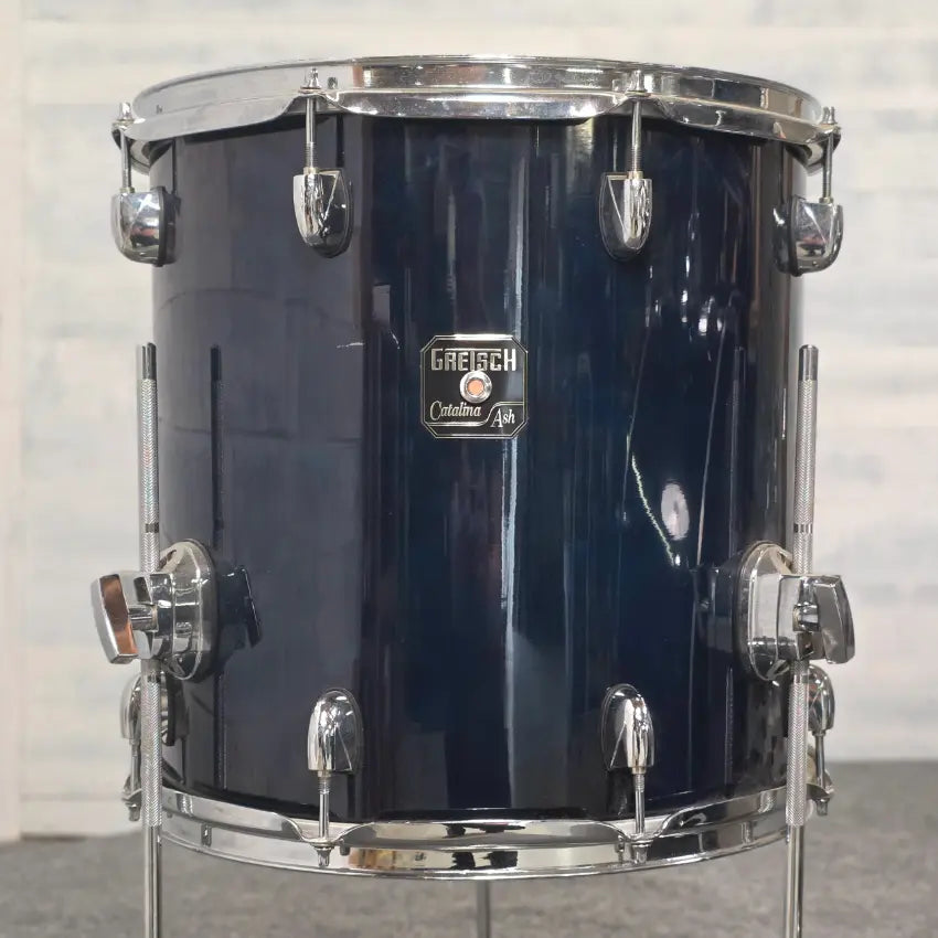 Used Gretsch Catalina Ash Fusion 6pc Drum Set Cobalt Blue - Fair - Drum Center Of Portsmouth