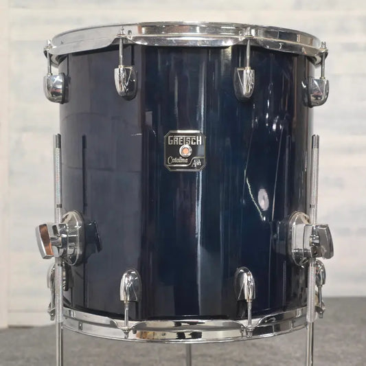Used Gretsch Catalina Ash Fusion 6pc Drum Set Cobalt Blue - Fair - Drum Center Of Portsmouth