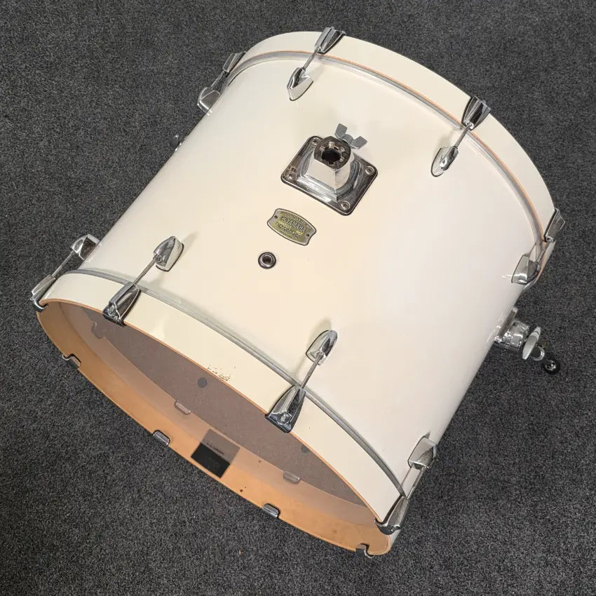 Used Yamaha Stage Custom Birch 5pc Drum Set Classic White - Good - Drum Center Of Portsmouth