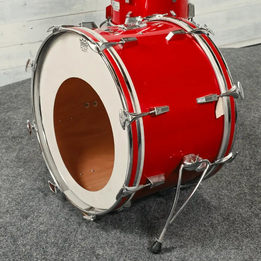 Used Vintage Sonor 4pc Champion Drum Set Red - Fair - Drum Center Of Portsmouth
