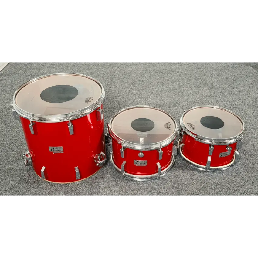 Used Vintage Sonor 4pc Champion Drum Set Red - Fair - Drum Center Of Portsmouth