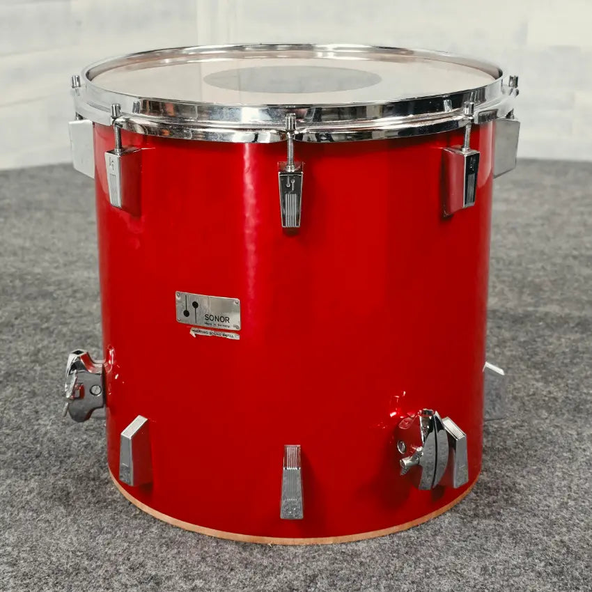 Used Vintage Sonor 4pc Champion Drum Set Red - Fair - Drum Center Of Portsmouth