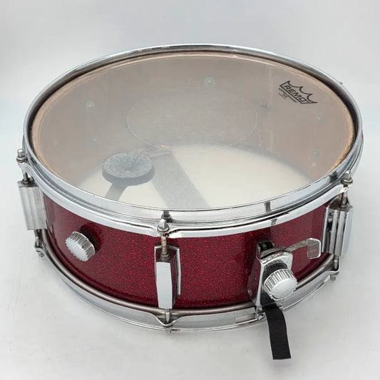 Used Vintage MIJ Snare Drum 14x5 Red Sparkle - Fair - Drum Center Of Portsmouth