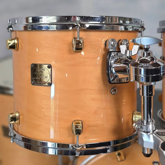 Used Yamaha Maple Custom Drum Set Natural Gloss w/ Gold HW MIJ - Very Good - Drum Center Of Portsmouth