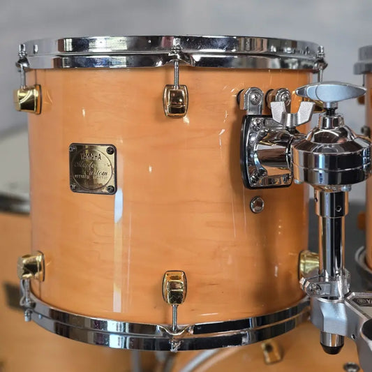 Used Yamaha Maple Custom Drum Set Natural Gloss w/ Gold HW MIJ - Very Good - Drum Center Of Portsmouth