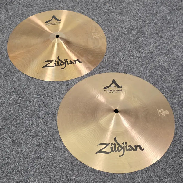 Used Zildjian New Beat Hi Hat Cymbals 14
