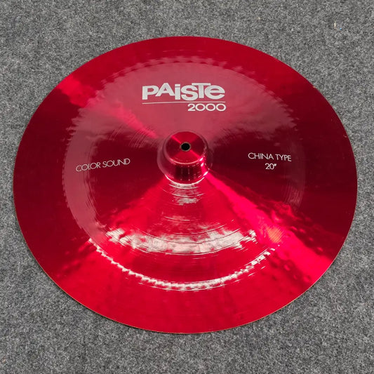 Used Paiste 2000 Color Sound Red China Cymbal 20" - Good - Drum Center Of Portsmouth