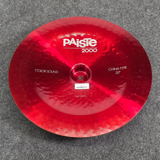Used Paiste 2000 Color Sound Red China Cymbal 20" - Good - Drum Center Of Portsmouth
