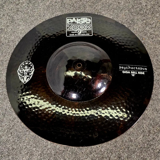 Used Paiste 2002 Psychoctopus Giga Bell Ride Cymbal 18" - Good - Drum Center Of Portsmouth