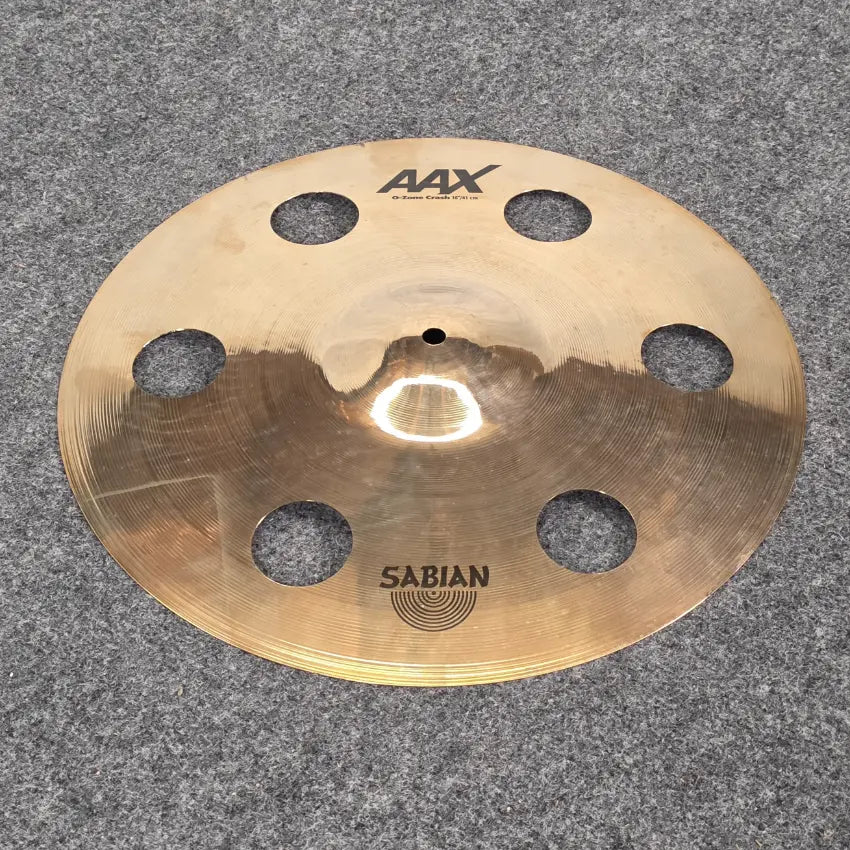 Used Sabian AAX O-Zone Crash Cymbal 16 Brilliant - Very Good - Drum Center Of Portsmouth