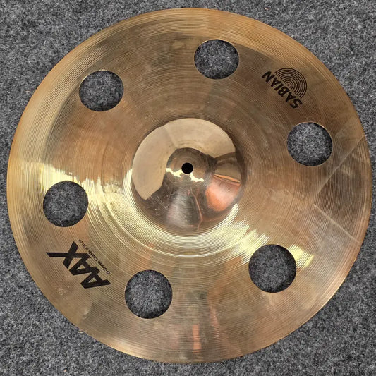 Used Sabian AAX O-Zone Crash Cymbal 16 Brilliant - Very Good - Drum Center Of Portsmouth