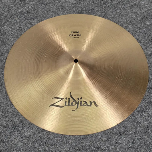 Used Zildjian A Thin Crash Cymbal 17 - Good - Drum Center Of Portsmouth