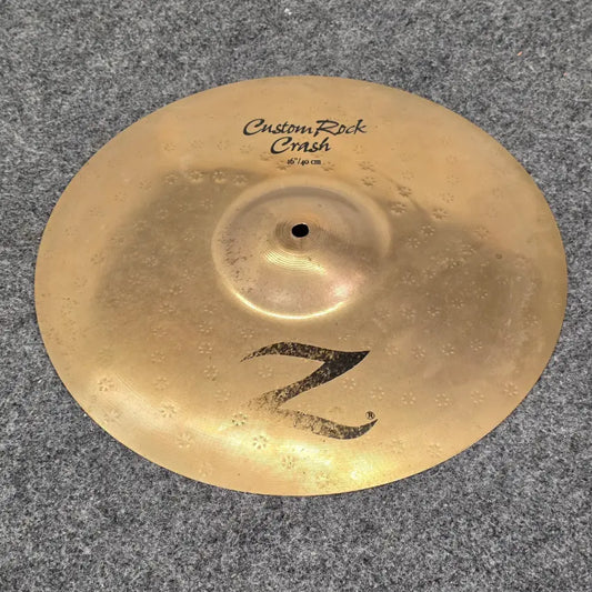 Used Zildjian Z Custom Rock Crash Cymbal 16 - Fair - Drum Center Of Portsmouth