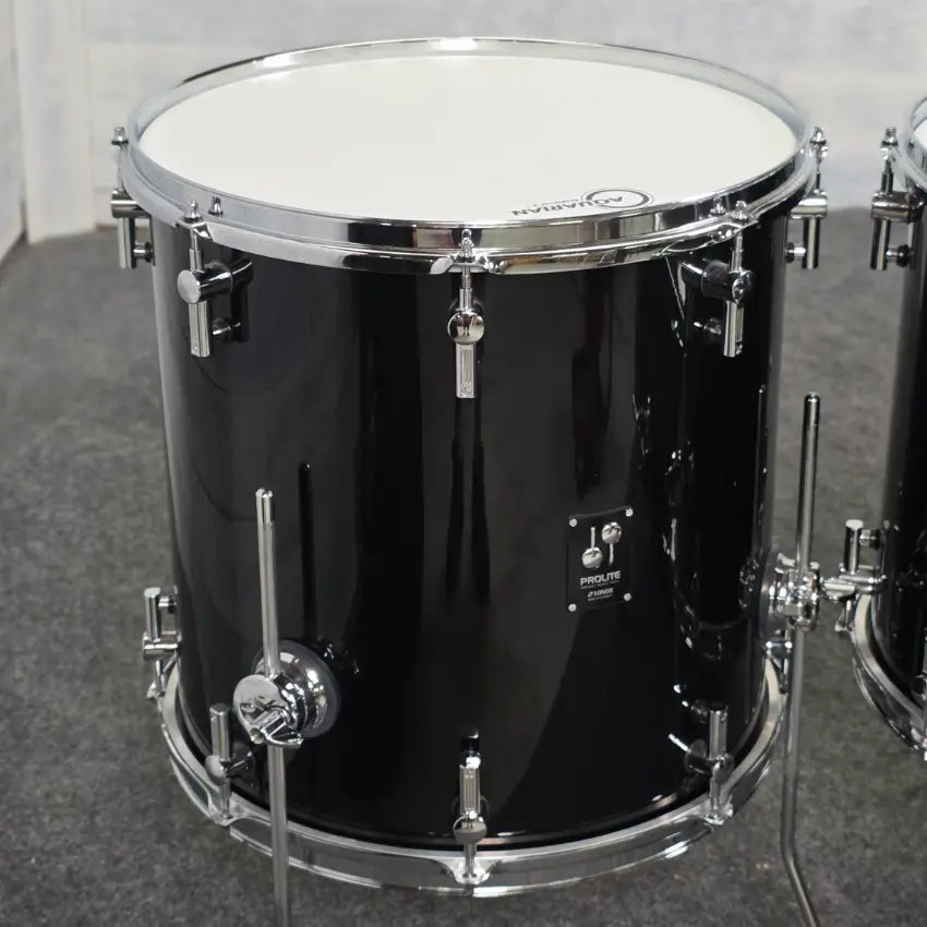 Used Sonor Prolite 5pc Drum Set Piano Black Lacquer - Very Good - Drum Center Of Portsmouth