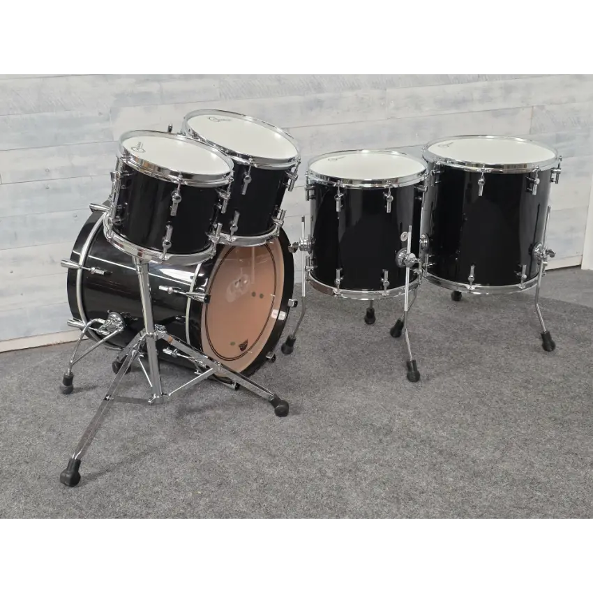 Used Sonor Prolite 5pc Drum Set Piano Black Lacquer - Very Good - Drum Center Of Portsmouth
