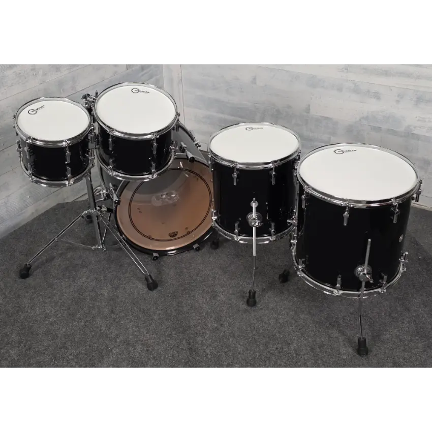 Used Sonor Prolite 5pc Drum Set Piano Black Lacquer - Very Good - Drum Center Of Portsmouth