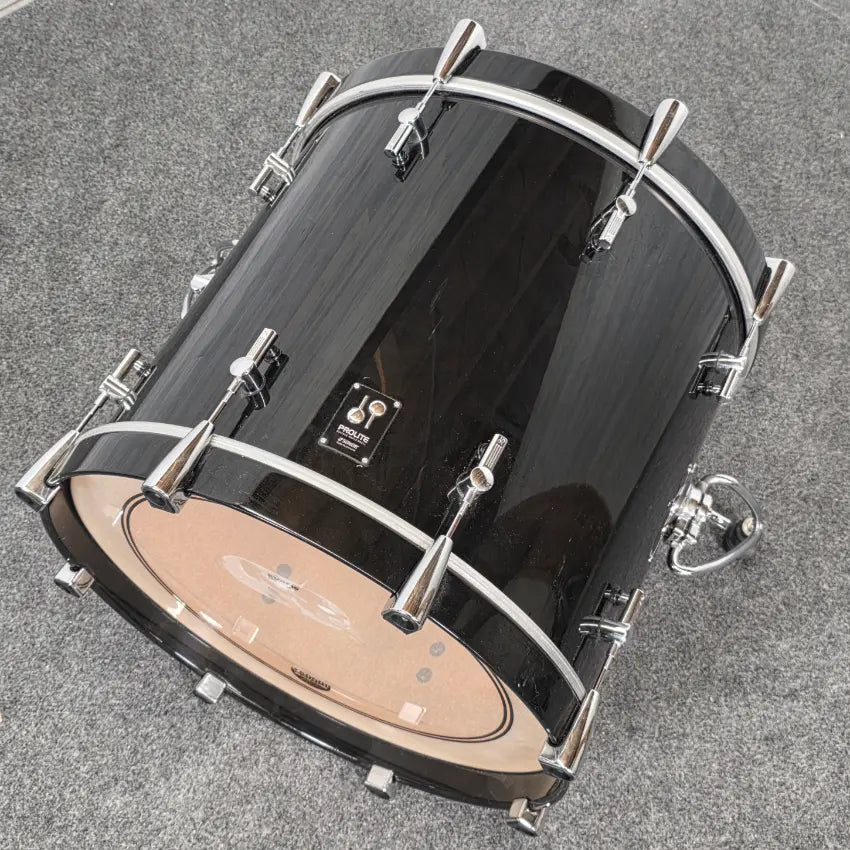 Used Sonor Prolite 5pc Drum Set Piano Black Lacquer - Very Good - Drum Center Of Portsmouth