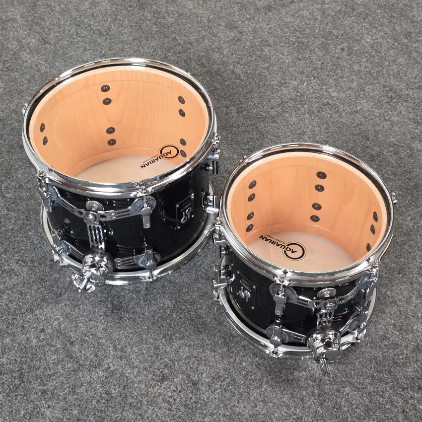 Used Sonor Prolite 5pc Drum Set Piano Black Lacquer - Very Good - Drum Center Of Portsmouth