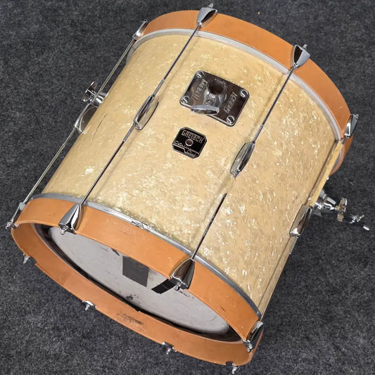 Used Gretsch Catalina Club 3pc Drum Set White Marine Pearl - Fair - Drum Center Of Portsmouth