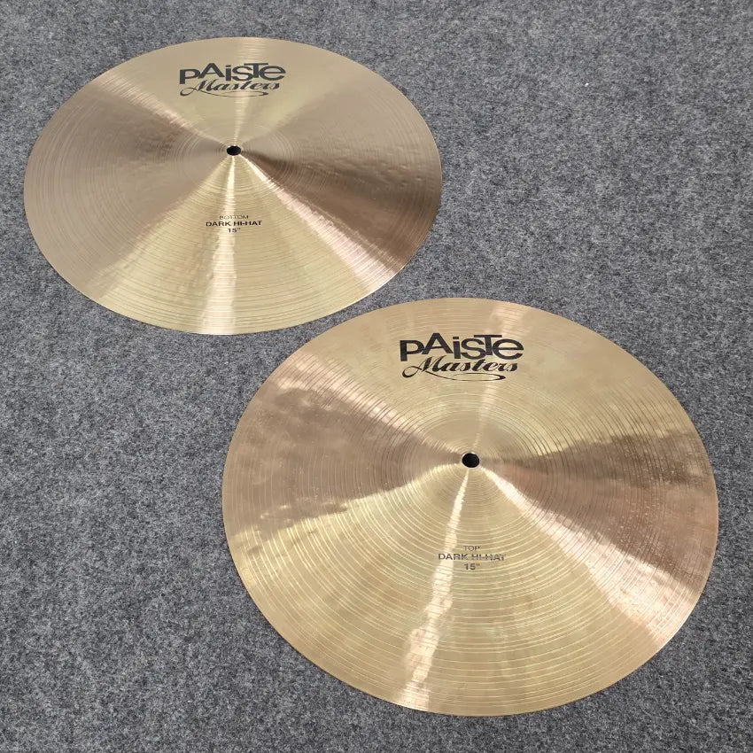 Used Paiste Masters Dar Hi Hat Cymbals 15 - Very Good - Drum Center Of Portsmouth