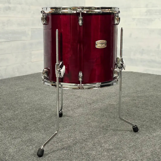 Used Yamaha Stage Custom Birch Floor Tom 14x13 Cranberry Red - Very Good - Drum Center Of Portsmouth