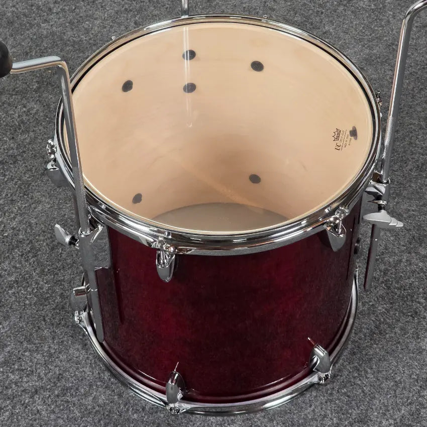 Used Yamaha Stage Custom Birch Floor Tom 14x13 Cranberry Red - Very Good - Drum Center Of Portsmouth
