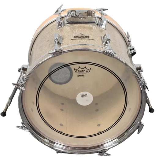 Used Pearl Wood FiberGlass Bass Drum 18x14 Gold Sparkle - Drum Center Of Portsmouth