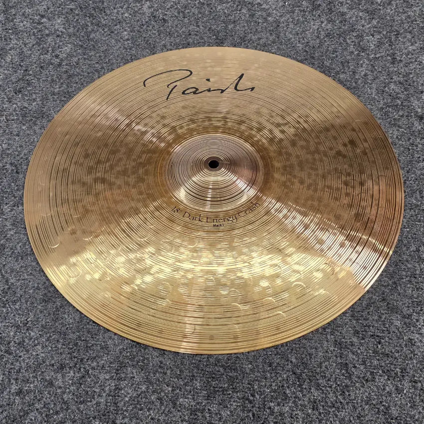 Used Paiste Signature Dark Energy Crash Cymbal Mark I 18" - Very Good - Drum Center Of Portsmouth