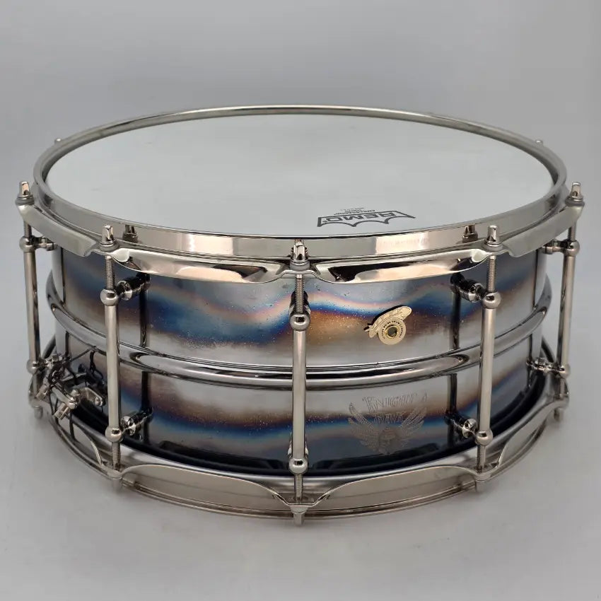 Used Joyful Noise Knight Hawk Ferromanganese Snare Drum 14x6.5 - Excellent - Drum Center Of Portsmouth