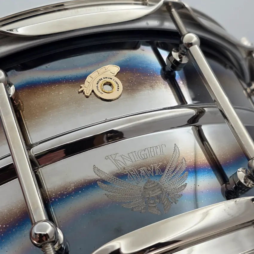 Used Joyful Noise Knight Hawk Ferromanganese Snare Drum 14x6.5 - Excellent - Drum Center Of Portsmouth