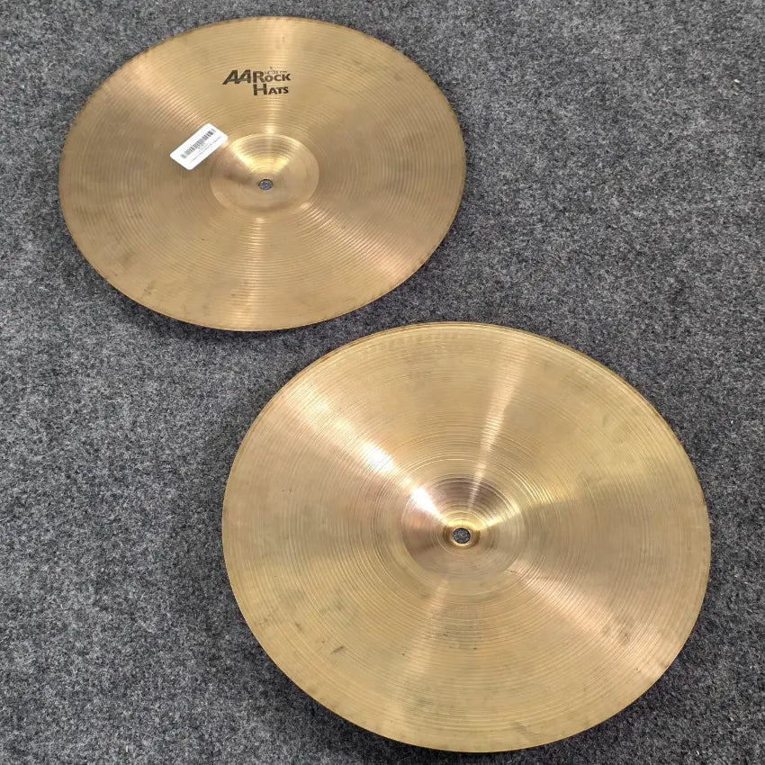 Used Sabian AA Rock Hi Hat Cymbals 14 - Good - Drum Center Of Portsmouth