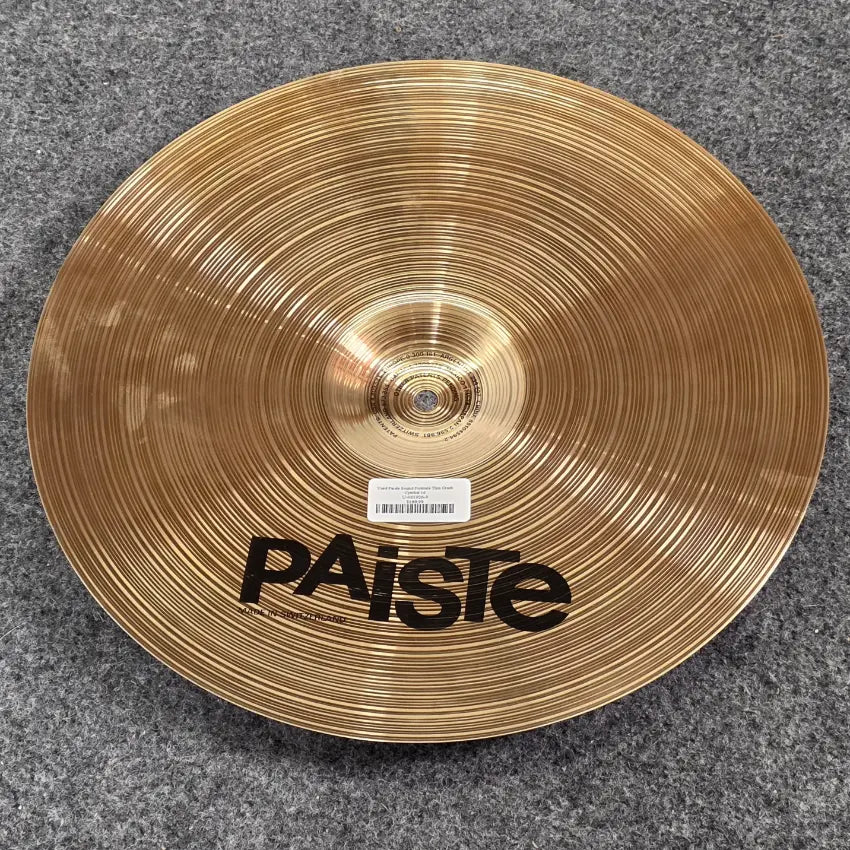 Used Paiste Sound Formula Thin Crash Cymbal 16 - Very Good - Drum Center Of Portsmouth