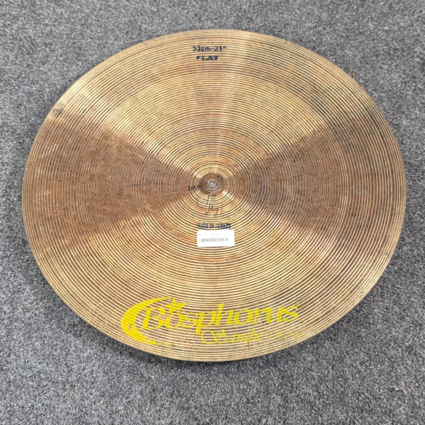 Used Bosphorus Samba Flat Ride Cymbal 21 - Good - Drum Center Of Portsmouth
