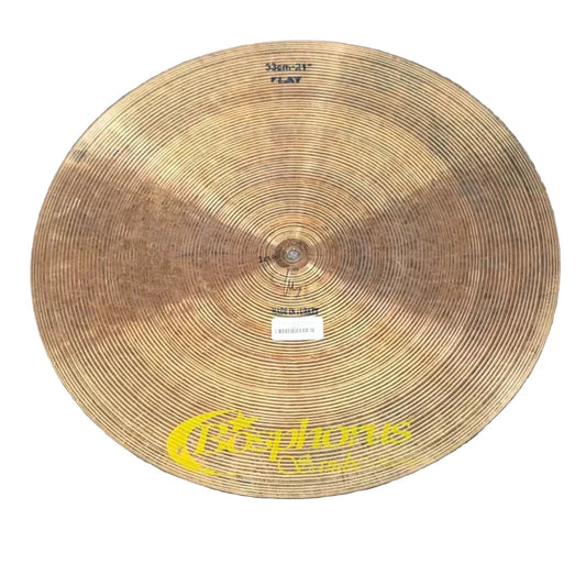 Used Bosphorus Samba Flat Ride Cymbal 21 - Good - Drum Center Of Portsmouth