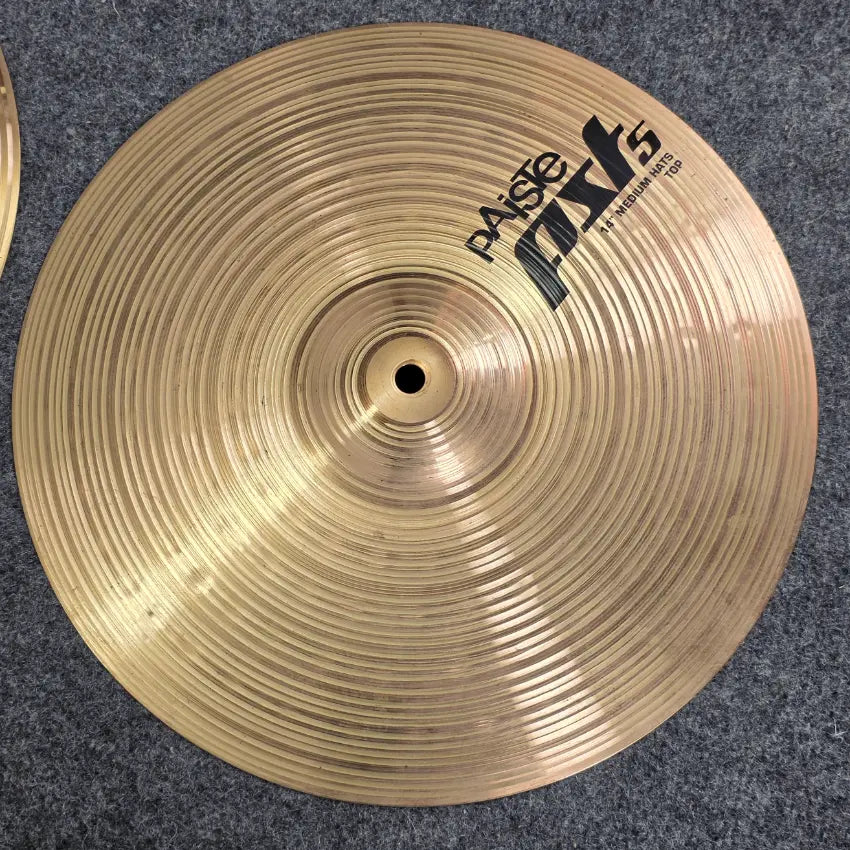 Used Paiste PST 5 Medium Hi Hat Cymbals 14" - Good - Drum Center Of Portsmouth