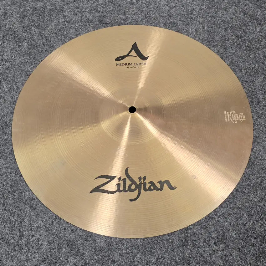 Used Zildjian A Medium Crash Cymbal 16" - Very Good - Drum Center Of Portsmouth