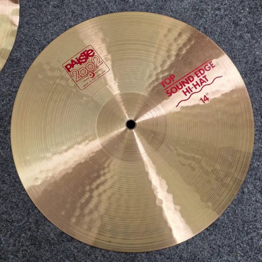 Used Paiste 2002 Sound Edge Hi Hat Cymbals 14" - Very Good - Drum Center Of Portsmouth