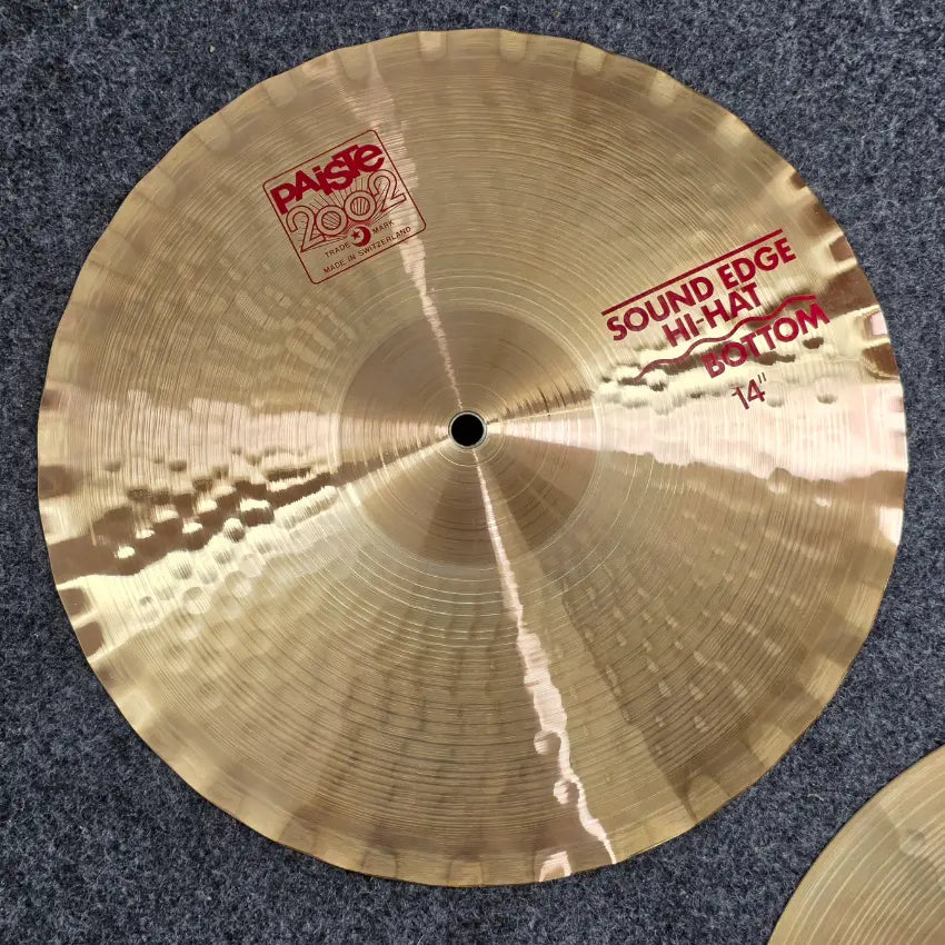 Used Paiste 2002 Sound Edge Hi Hat Cymbals 14" - Very Good - Drum Center Of Portsmouth