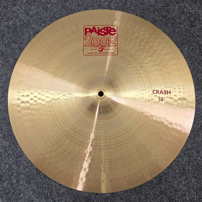 Used Paiste 2002 Crash Cymbal 18" - Very Good - Drum Center Of Portsmouth