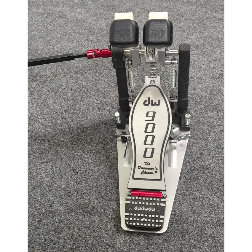 Used DW 9000 Double Bass Drum Pedal w/Zippered Case - Very Good - Drum Center Of Portsmouth