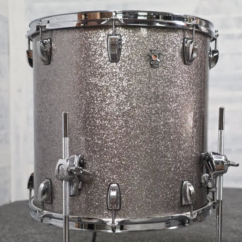 Used Ludwig Keystone X 3pc Drum Set Titanium Glitter - Very Good - Drum Center Of Portsmouth