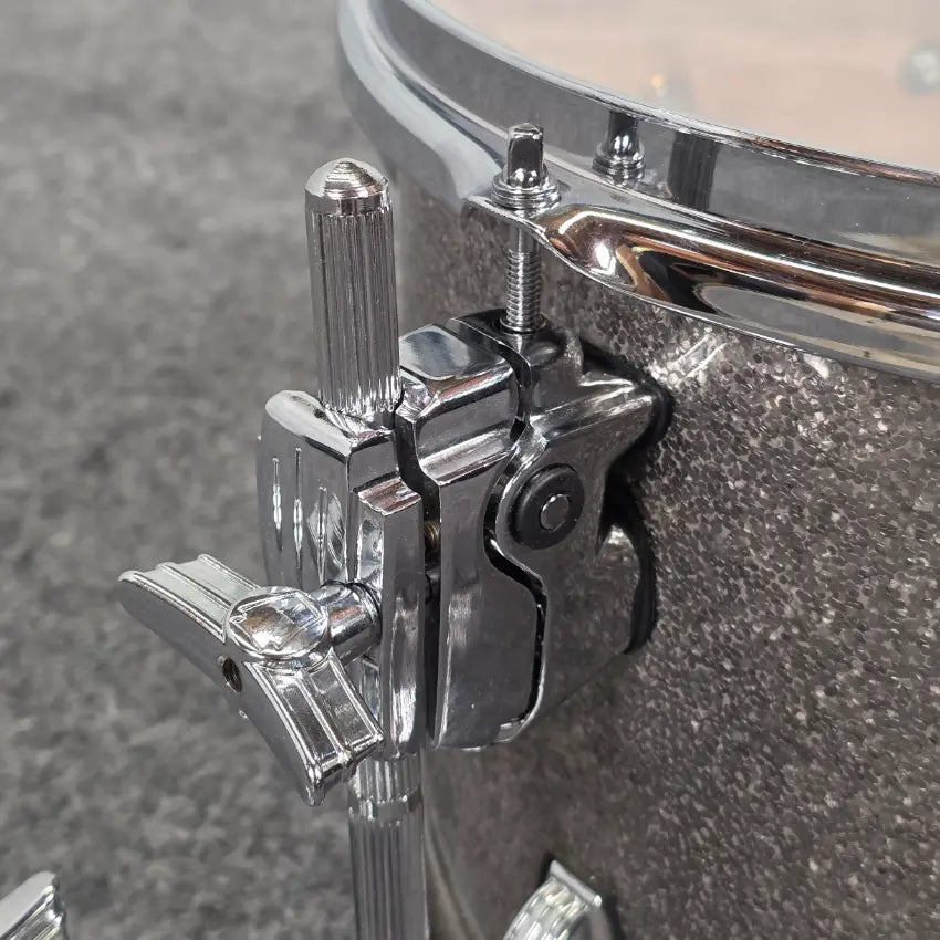 Used Ludwig Keystone X 3pc Drum Set Titanium Glitter - Very Good - Drum Center Of Portsmouth