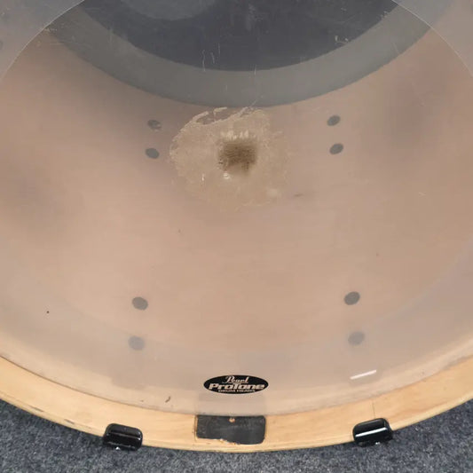 Used Pearl Vision Birch 5pc Drum Set White Marine Pearl w/Black Hardware - Good - Drum Center Of Portsmouth