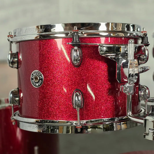 Used Grestch Catalina Club 5pc Drum Set Dark Cherry Sparkle - Very Good - Drum Center Of Portsmouth