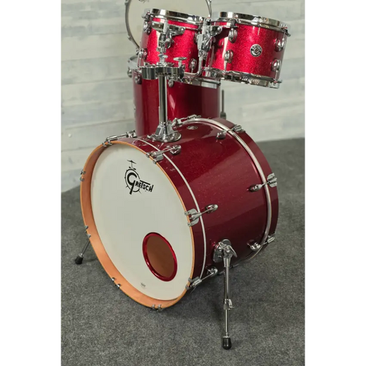 Used Grestch Catalina Club 5pc Drum Set Dark Cherry Sparkle - Very Good - Drum Center Of Portsmouth