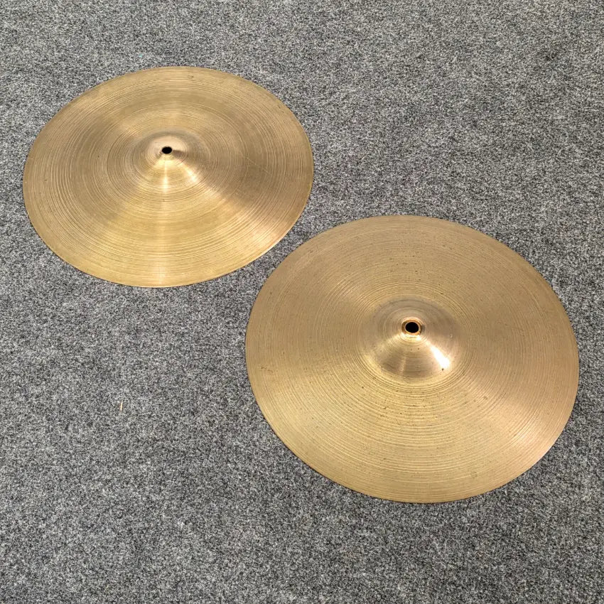 Used Vintage Zildjian A Hi Hat Cymbals 13" 596/978 grams - Good - Drum Center Of Portsmouth