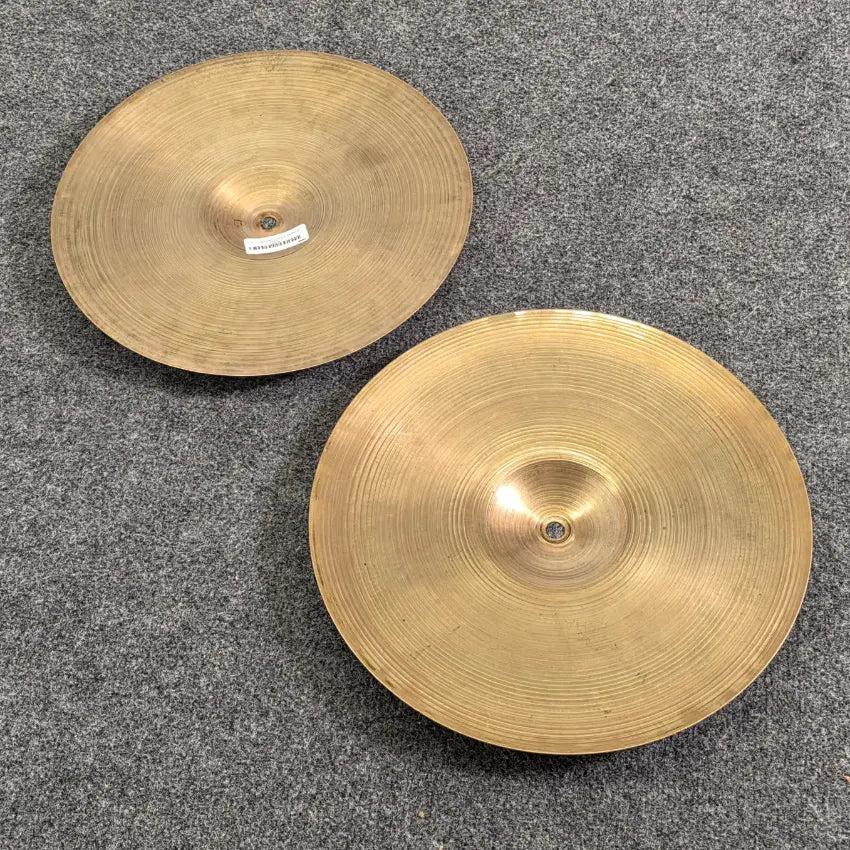 Used Vintage Zildjian A Hi Hat Cymbals 13" 578/578 grams - Good - Drum Center Of Portsmouth